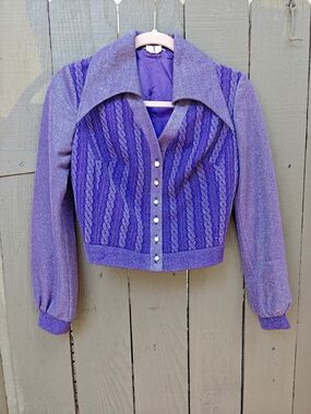 70s 80s Glitter Vintage Knit Sweater